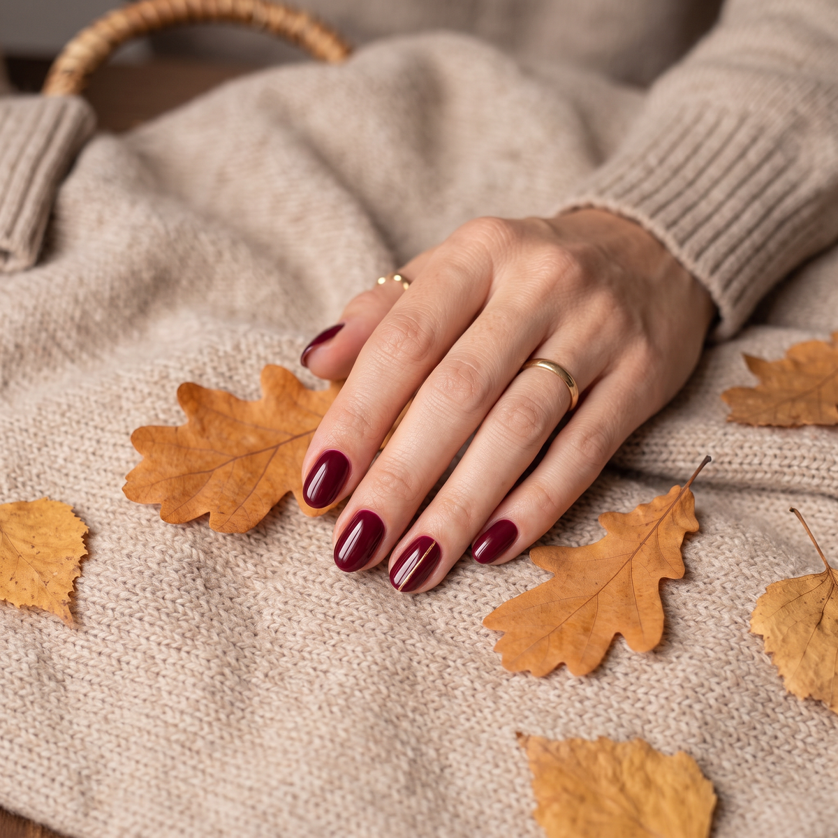 Rode nagels herfst