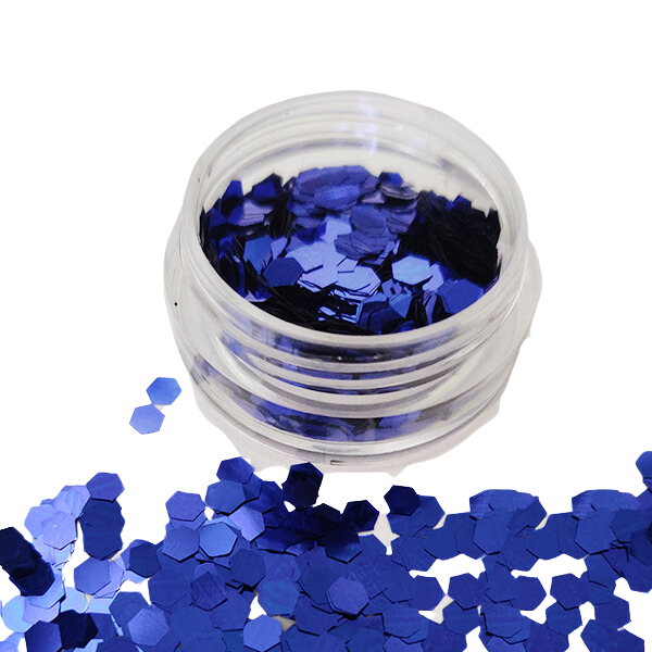 glitter paillletten groot blauw