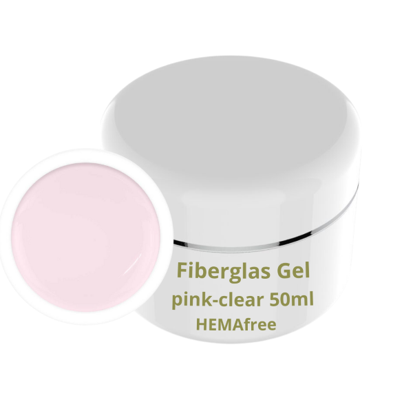 Fiberglas Gel - Pink-Clear