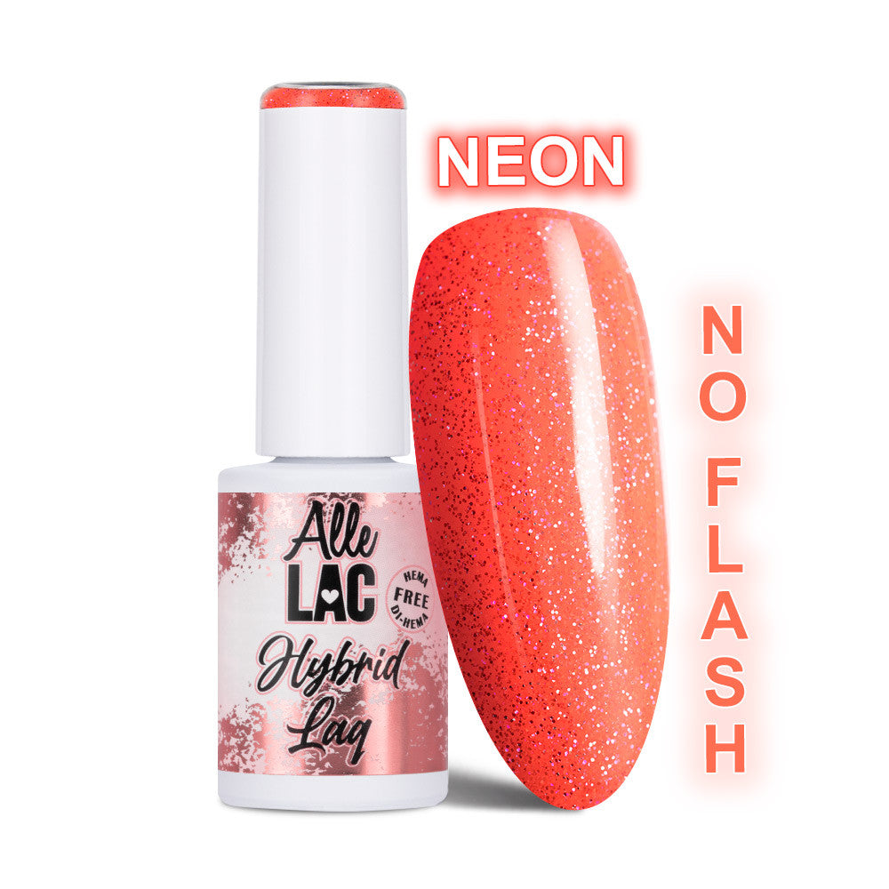 Gellak Flash Glitter Neon Orange 1. Easy Nails