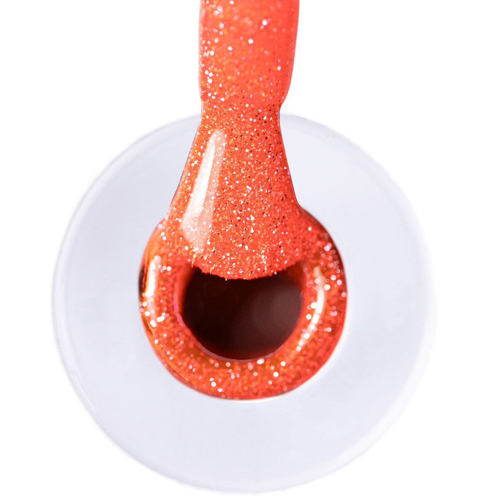 Gellak Flash Glitter Neon Orange 2. Easy Nails