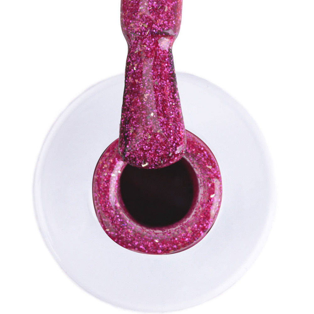 Gellak Fuchsia Glitter PI14. Easy Nails