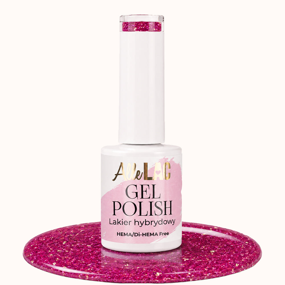 Gellak Fuchsia Glitter PI14 Easy Nails