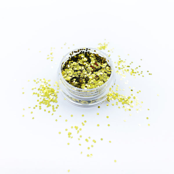 glitter pailletten goud