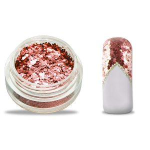 glitter pailletten rose gold