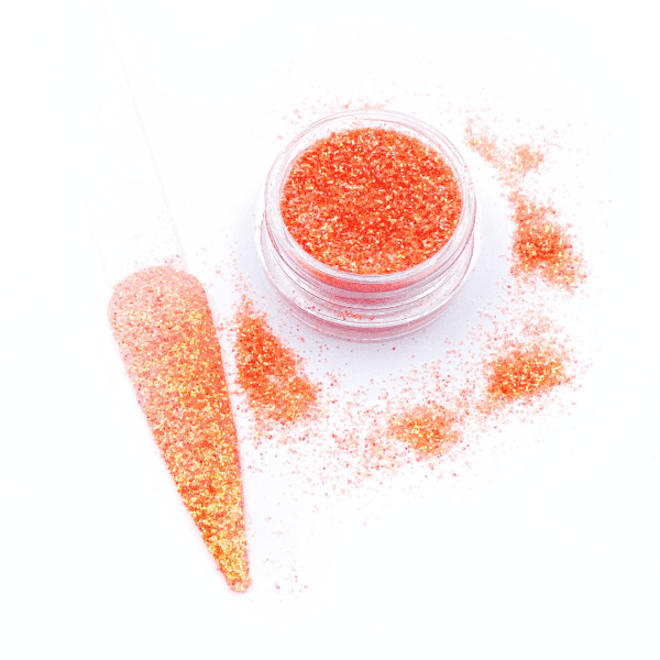 coral glitter poeder