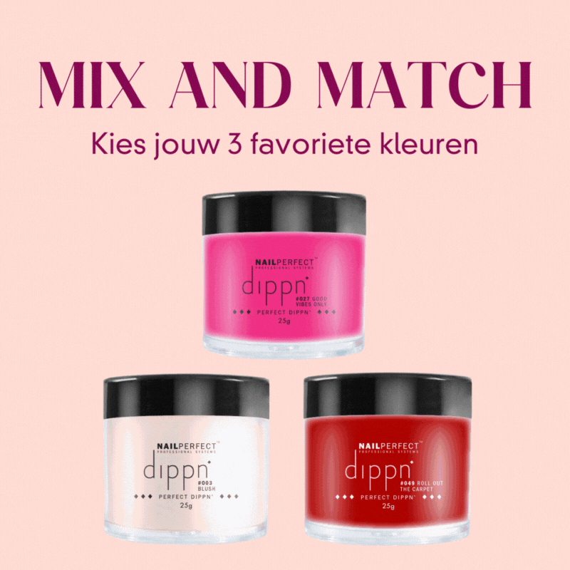 Dip poeder - Kies 3 kleuren