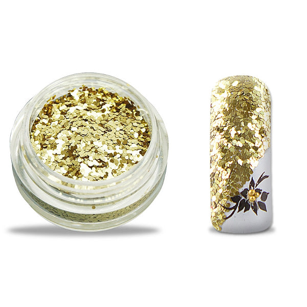 glitter pailletten goud