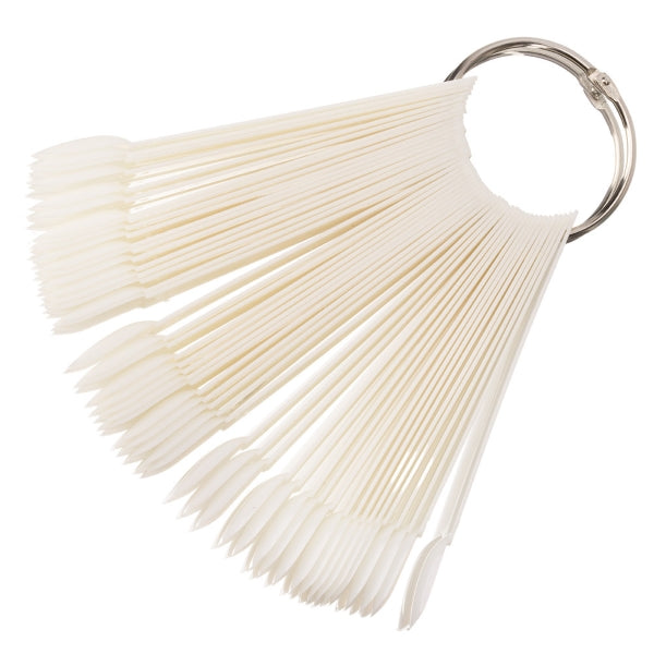Nagel Waaier met ring almond