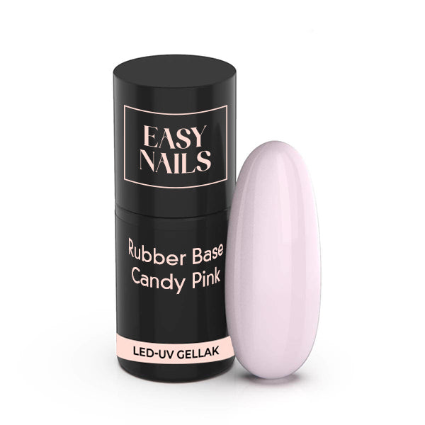 Rubber Base Gel - Candy Pink nagel