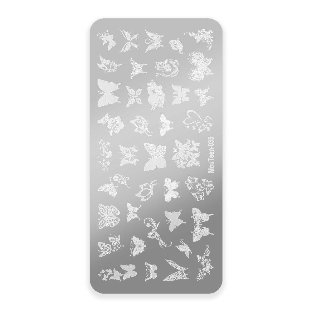 Stamping plate Mouteen-035 Easy Nails