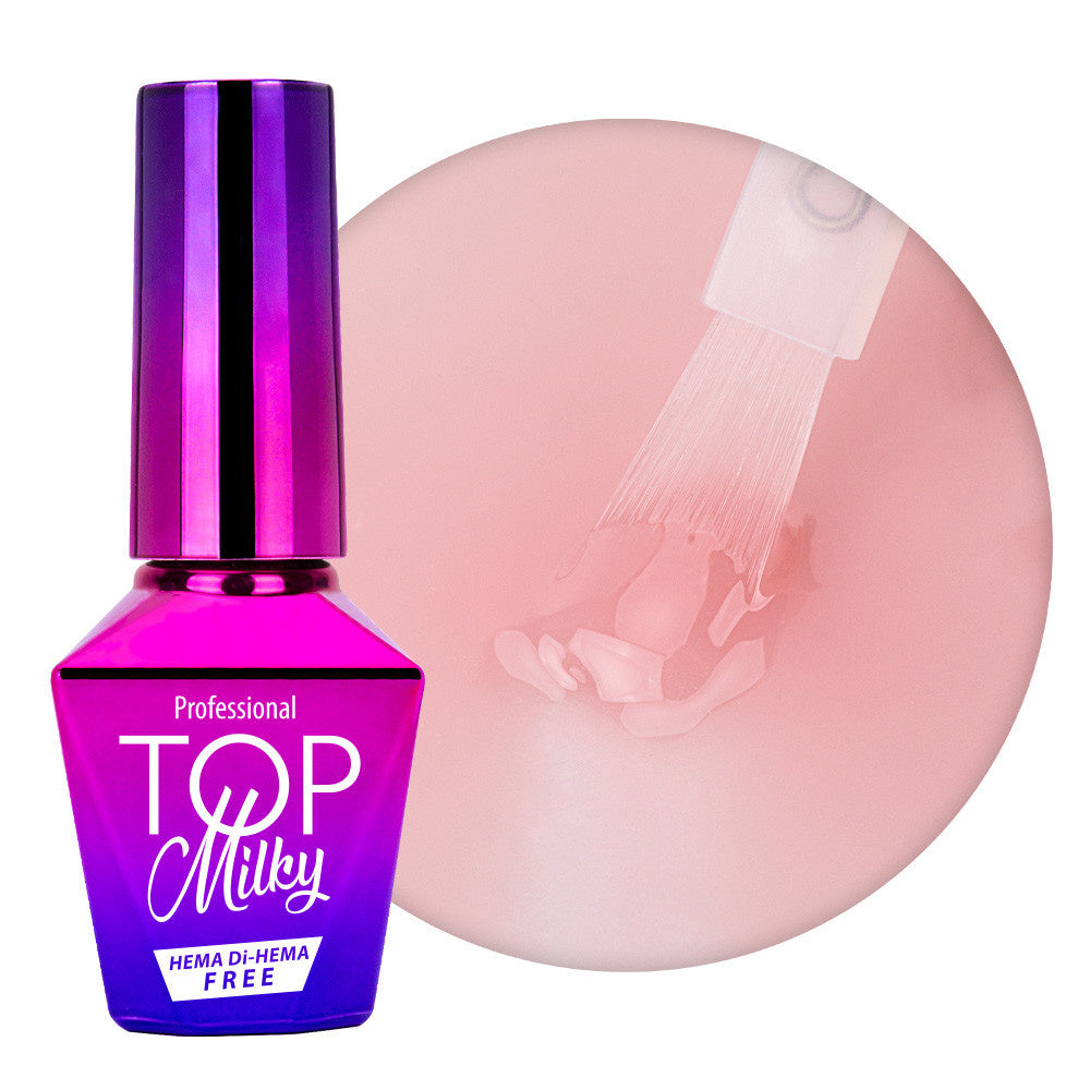 Topcoat Gellak No Wipe Milky Sepia Easy Nails