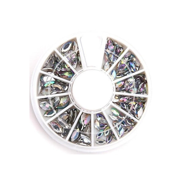 rondel strass steentjes cateye rainbow