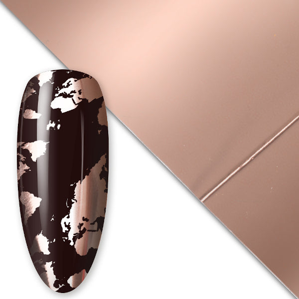 Transferfolie roze goud rose gold op nagel