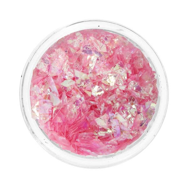 nagel flakes roze