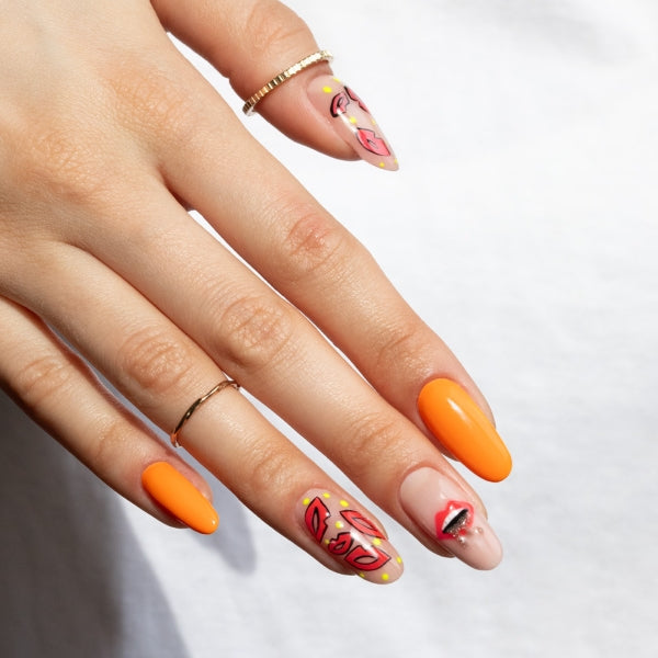 Ombre Colour Gel - Orange Neon