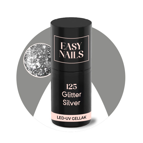 Easy Gellak - 125 Glitter Silver