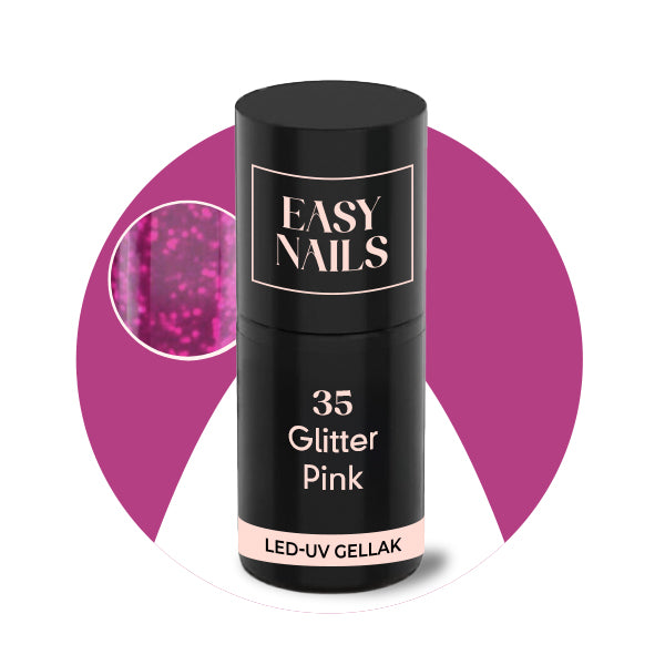 Easy Gellak - 35 Glitter Pink