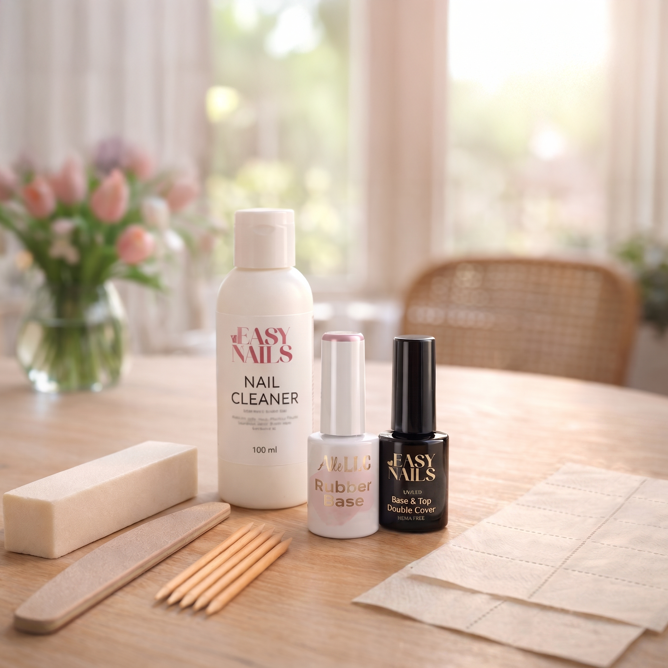 BIAB Starterset - Rubber Base - met kleur naar keuze