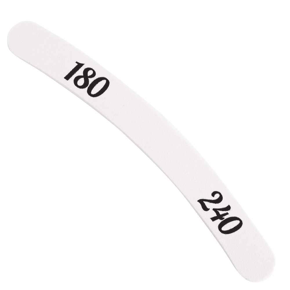 Nagelvijl Boomerang, white, 180/240