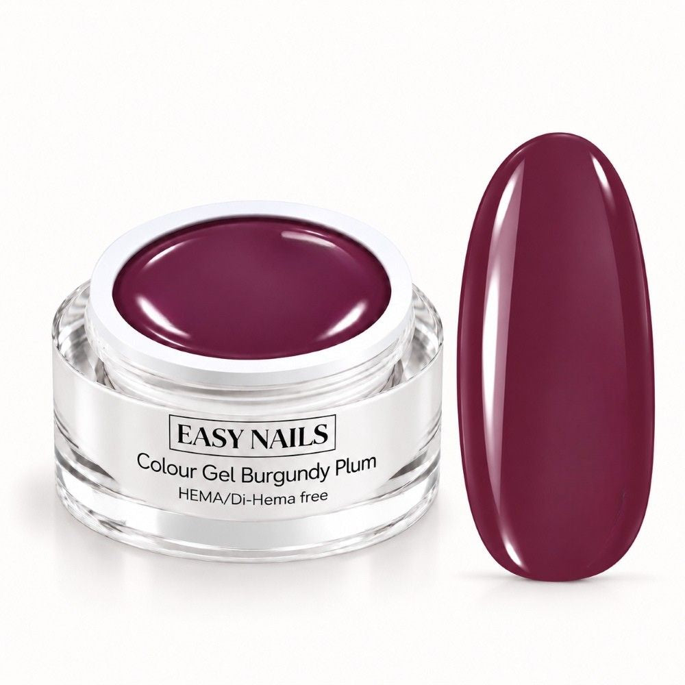Colour Gel Burgundy Plum Easy Nails.