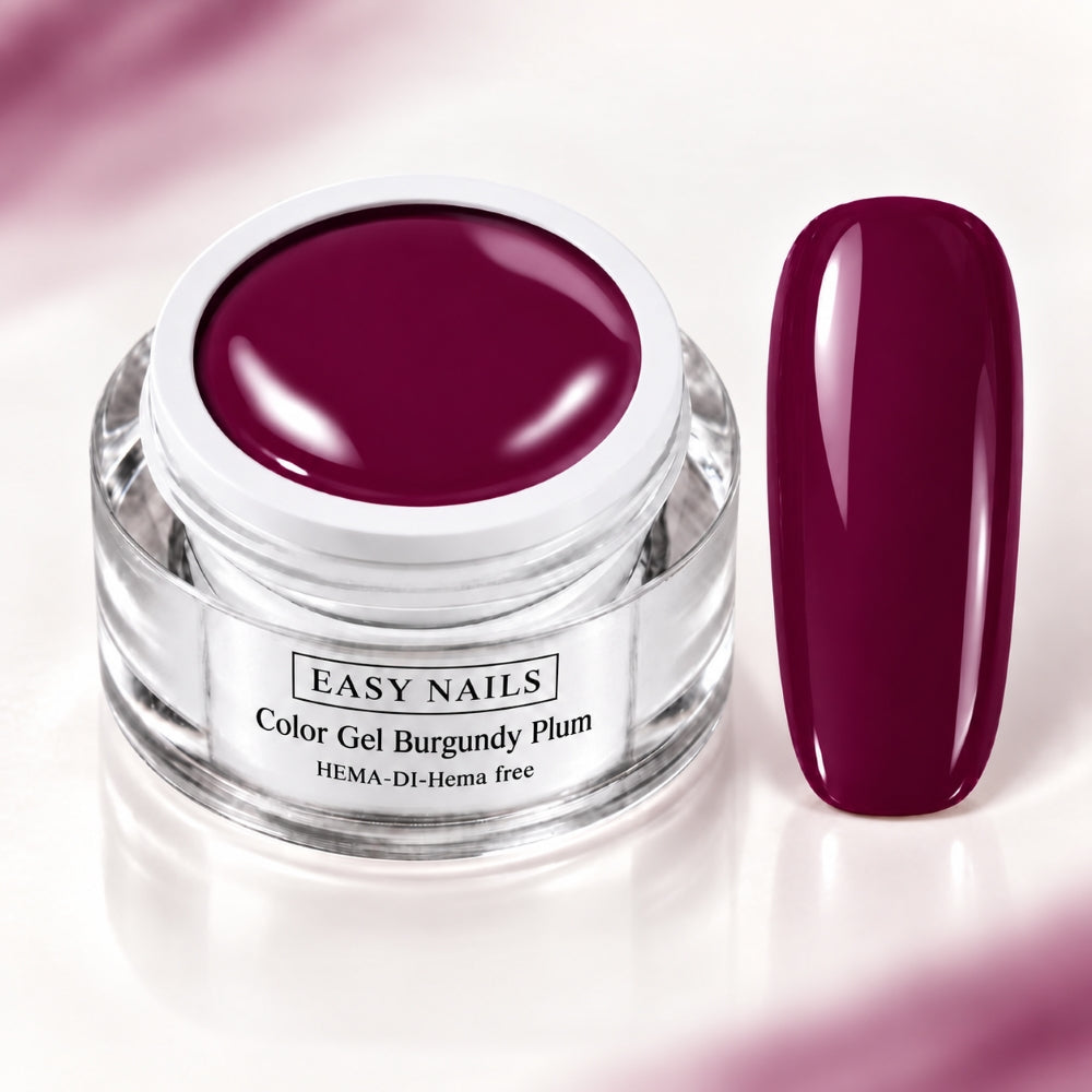Colour Gel Burgundy Plum Easy Nails