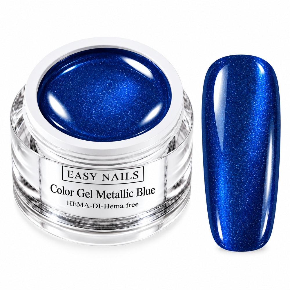 Colour Gel Metallic Blue Easy Nails