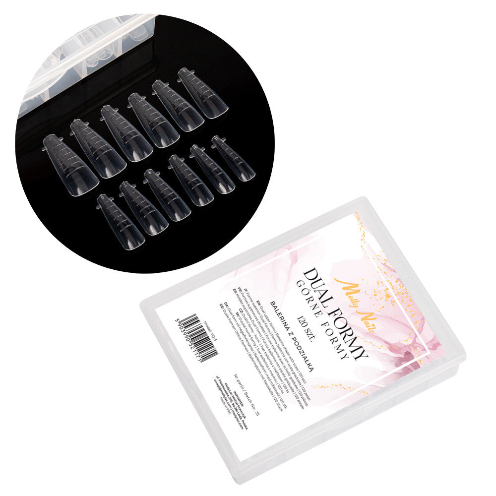 Dual Forms Polygel Nail Tips Ballerina 3. Easy Nails