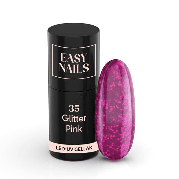 Easy Gellak - 35 Glitter Pink