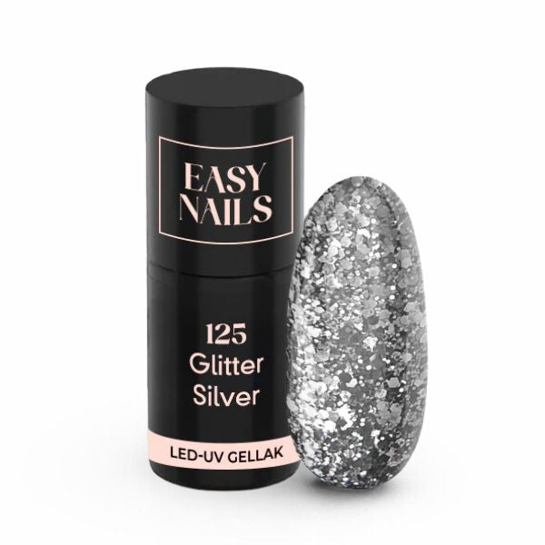 Easy Gellak - 125 Glitter Silver