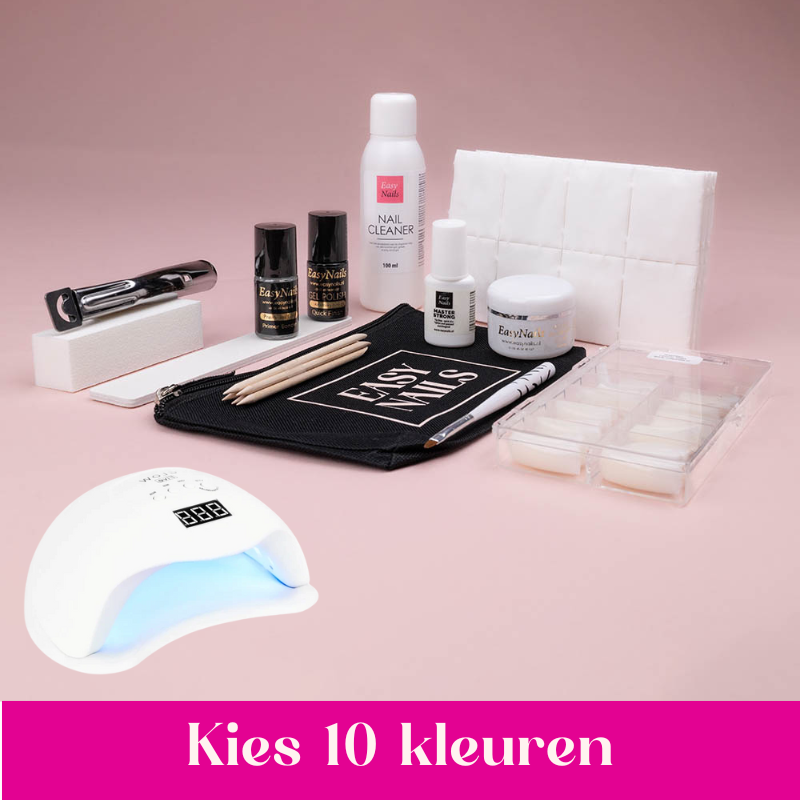 Gel Starterset - Allround Xtra met LED-Lamp & 10 Kleuren
