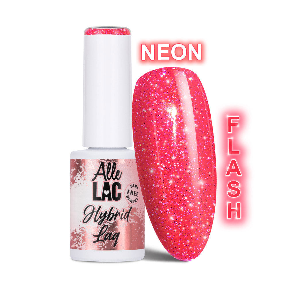 Gellak-Flash-Glitter-Neon-Pink-Easy-Nails