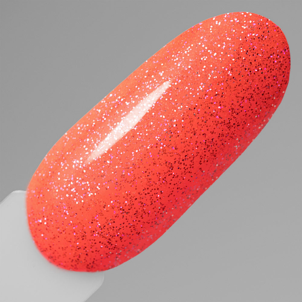 Gellak Flash Glitter Neon Orange 3. Easy Nails