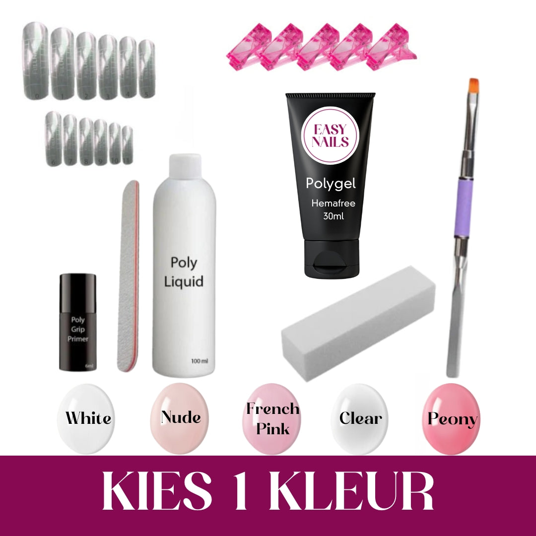Polygel Set met kleur naar keuze