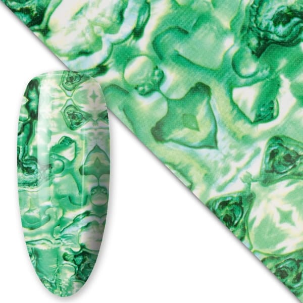 Transferfolie marble green groen nagel folie