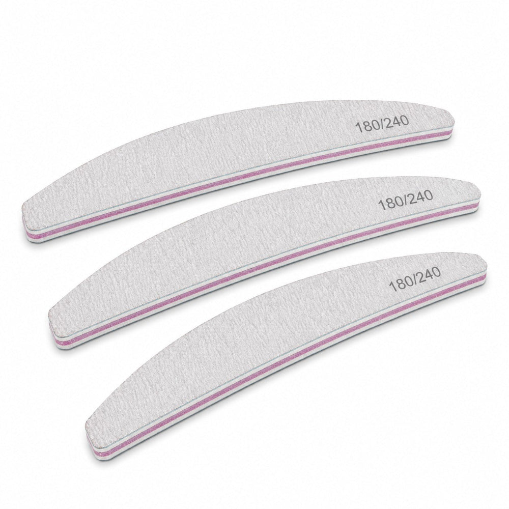 Nail_File_Halfmoon_180-240_3pcs. Easy Nails