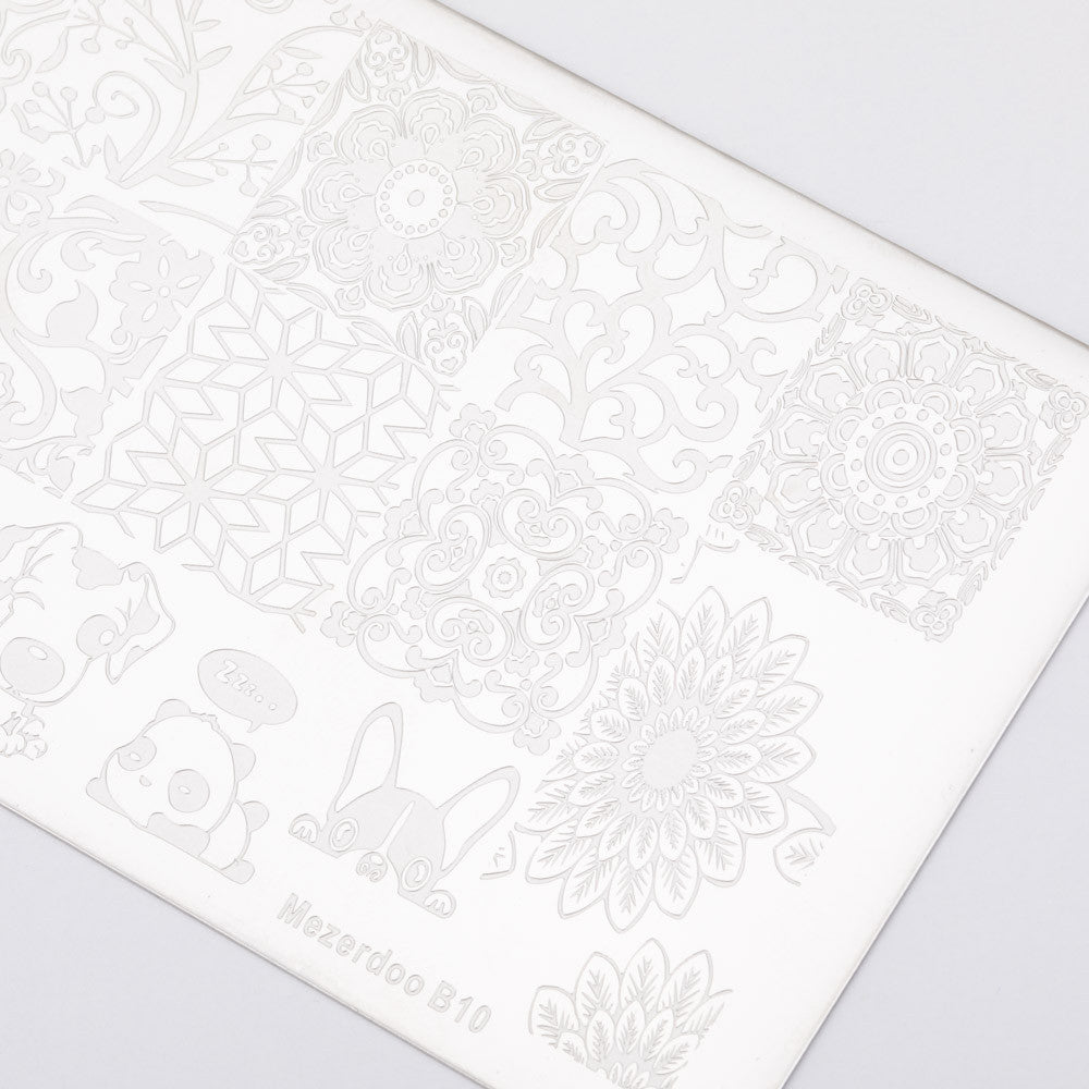 Stamping plate Mezerdoo_B10.2 Easy Nails