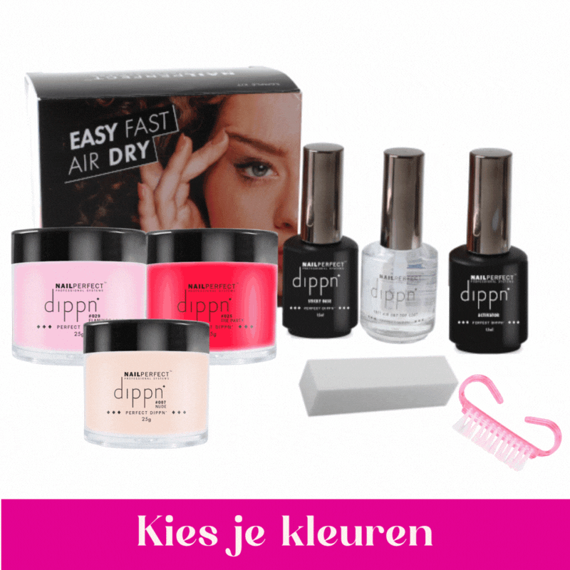 Dip poeder - Set met 2 extra kleuren naar keuze