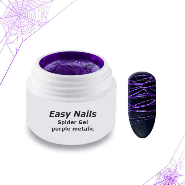 spider gel metallic purple